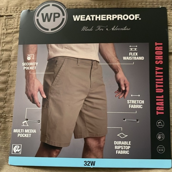 2 PAIRS OF WEATHERPROOF TRAIL UTILITY SHORTS *** FREE SHIPPING *** NWT Sz 32 - Picture 6 of 9